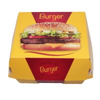 Büyük Hamburger Kutusu 11,5x11,5x8cm (300'lü Paket) 